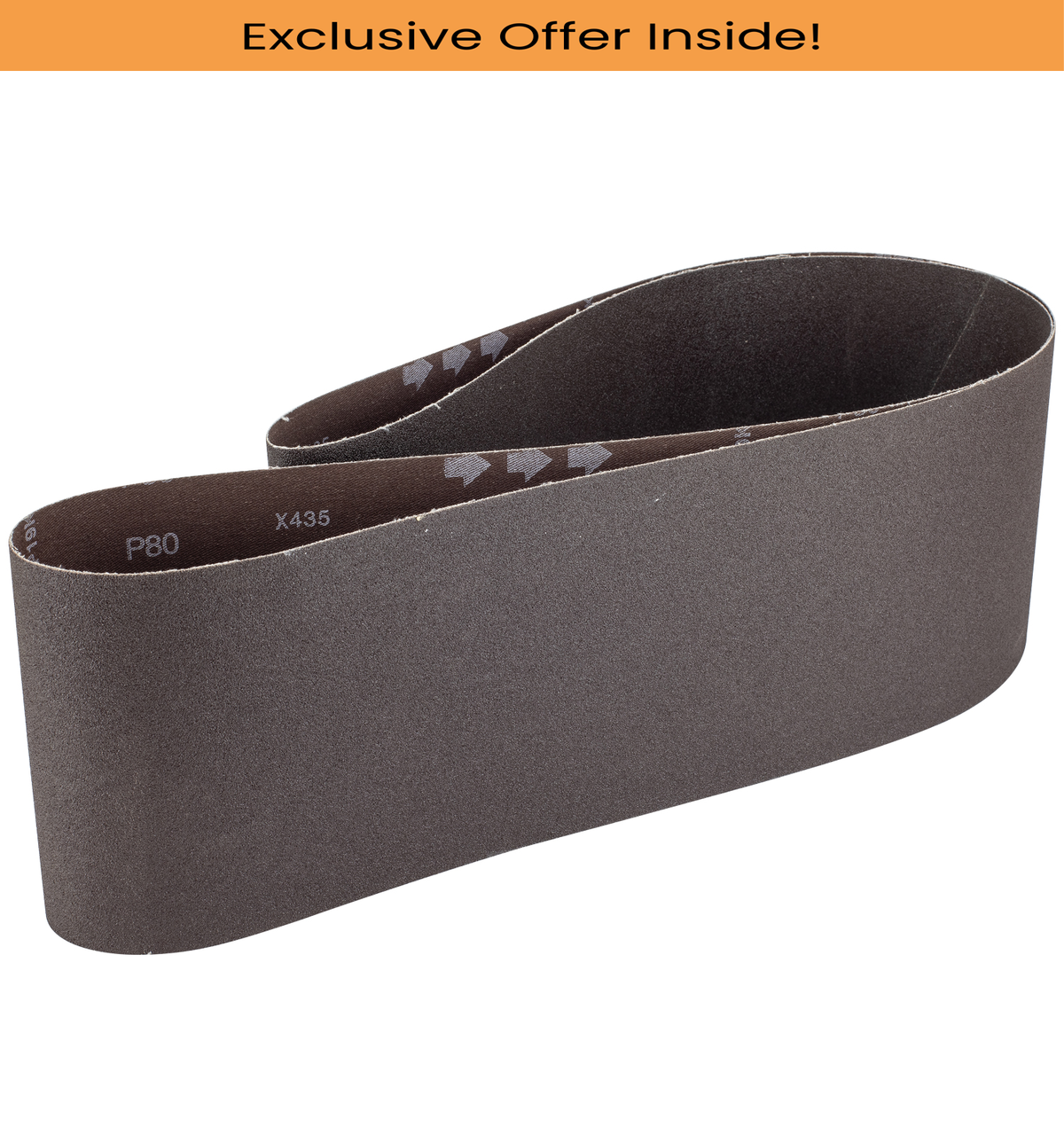 SIP  Aluminium Oxide Linisher Belt, 2000 x 150mm P80, 08670